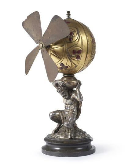 Ercole Marelli & C. (attributed to)

Table fan, “E