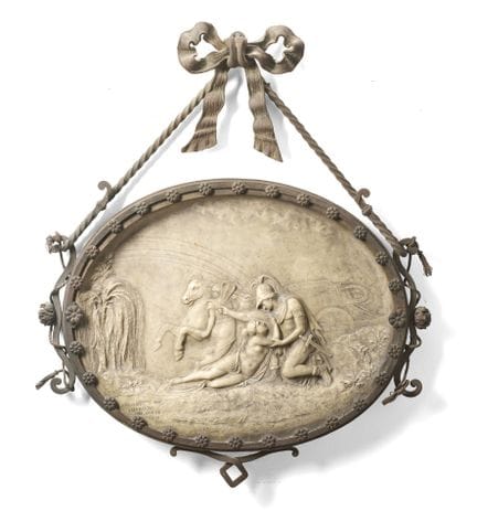 Achilles and Penthesilea 1859
Marble bas-relief wi