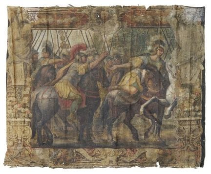 Manufacture italienne, XVIIIe siècle. « L'arrivée 