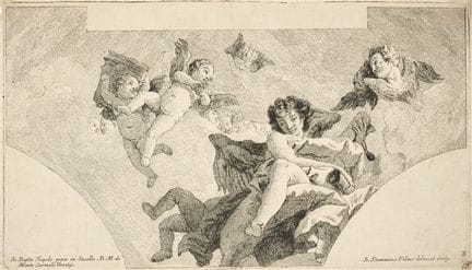Anges apportant des indulgences, d'après Giambatti