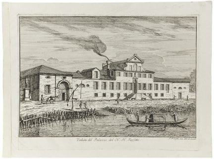 Lote compuesto por dos aguafuertes de G. F. Costa,