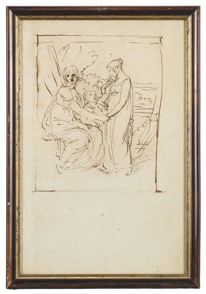 Étude pour le portrait de Madame Pétiet avec ses e