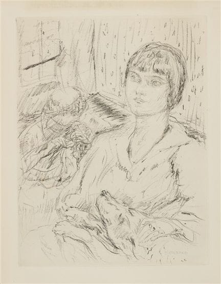 ** Lot composé d'une gravure de Pierre Bonnard int