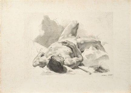 Lot composé de sept gravures d'après Giovanni Batt