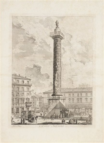 Colonna Antonina, de la série « Vedute di Roma »
e