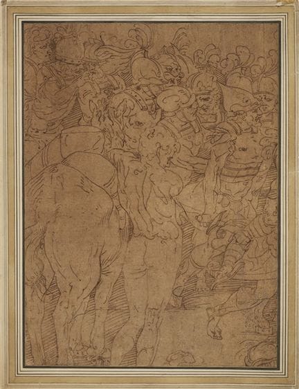 Disciple de Luca Cambiaso

« Groupe de soldats »
p