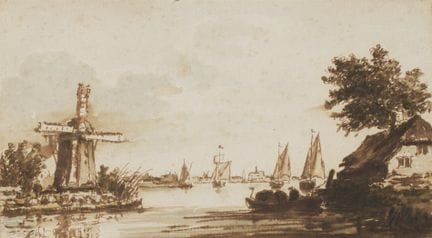 Artista holandés del siglo XVII

«Paisaje con moli