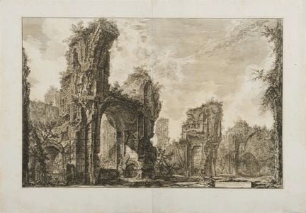 Ruinas del Sisto, es decir, de la gran sala de las