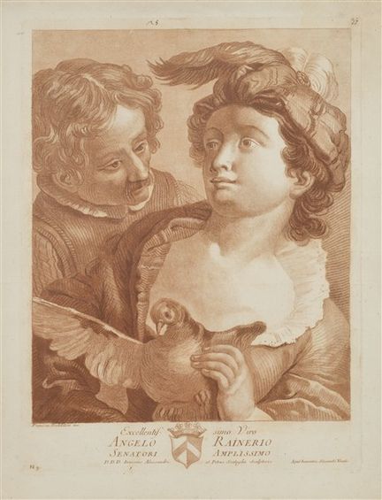 Deux gravures d'Innocente Alessandri et de Pietro 