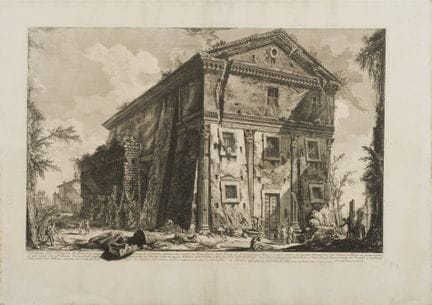 «Veduta del Tempio di Bacco», de la serie «Vedute 