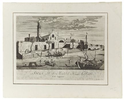 Lot composé d'une eau-forte de Marco Sebastiano Gi