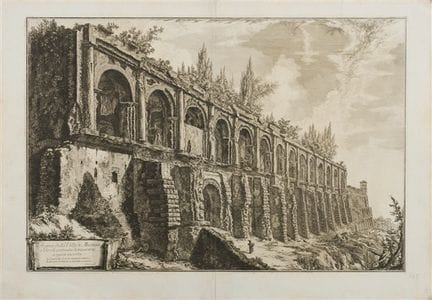 Vestiges de la villa de Mécène à Tivoli, construit