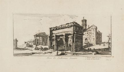 Arco di Settimio Severo and "Ponte Senatorio oggi 