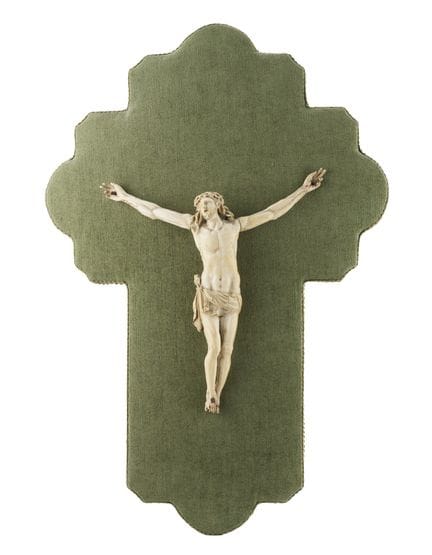 18th-century art. Ivory sculpture depicting the Cr