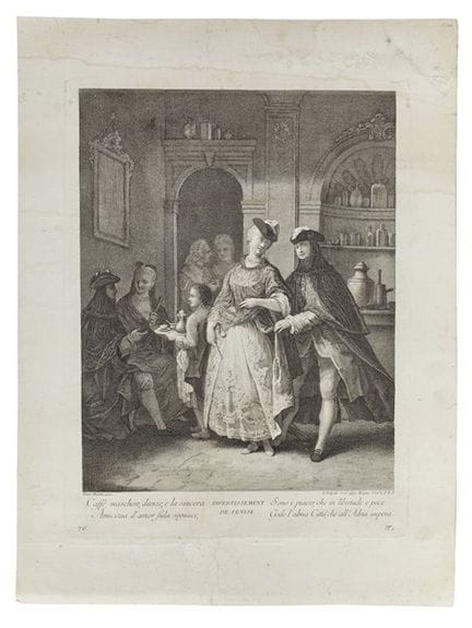 Lot composé de six gravures d'après Francesco Magg
