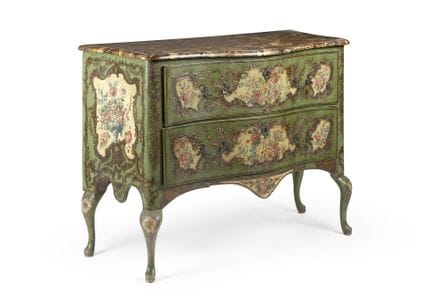 A shaped, carved, lacquered, and gilded pastiglia 