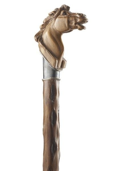 Art anglais du XIXe siècle. Canne en bois avec poi