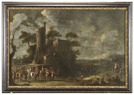 (attribué à)

« Scène avec des chevaliers »
huile 