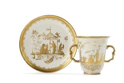 Manufacture de Meissen, 1720-1725. Tasse et soucou