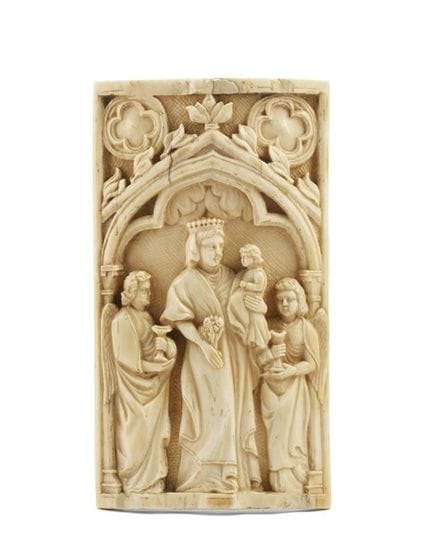 Art français, XVIIIe-XIXe siècles. Plaque en ivoir