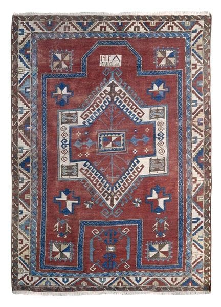 Kazak-Teppich aus Fachralo, Kaukasus, Ende des 19.