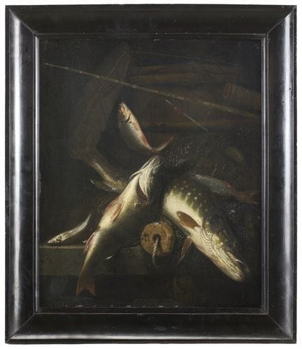 (attrib.)

"Pesce appena pescato"
olio su tavola (