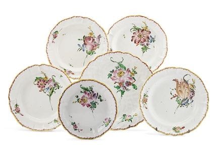 Manufacture de Lodi, XVIIIe siècle. Ensemble de ci