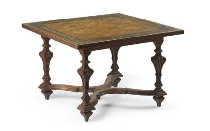 圣马力诺共和国比里比索棋盘，1709年
方形棋盘，以“贫穷艺术”（Arte Povera）技法在彩绘