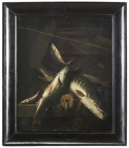 (zugeschrieben)

„Frisch gefangener Fisch“
Öl auf 
