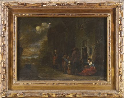 17世纪活跃于罗马的北欧画家

《甜甜圈小贩》
布面油画（47×67.5 厘米）
带画框
（修复过）