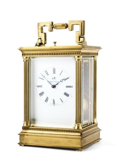 Matthew Norman 
Horloge d'officier en laiton et ve