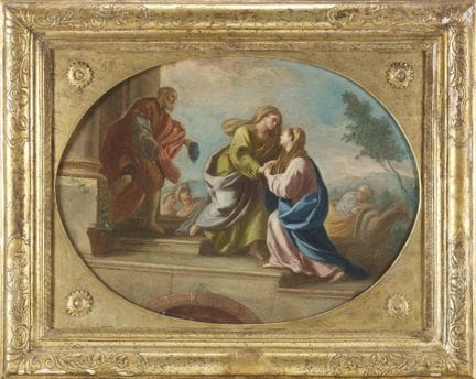 (attrib.)

Coppia di dipinti a olio su tela ovale 
