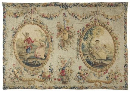 Arazzo di Aubusson, Francia, fine del XVIII secolo