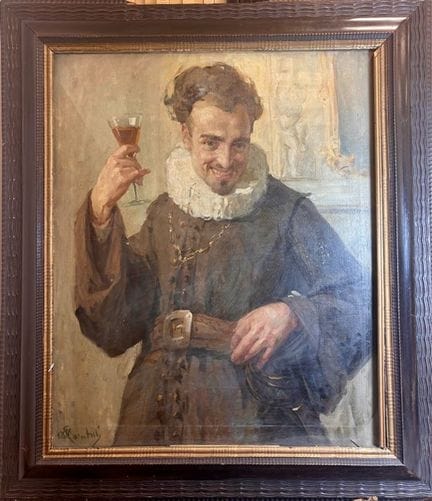 «El brindis del caballero»
óleo sobre lienzo (92 x