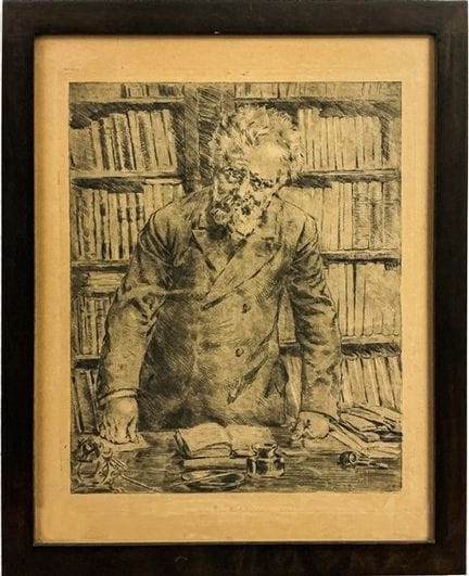 «Giosuè Carducci»
Grabado en monotipo (54 x 45 cm)