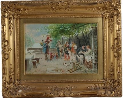 «El teatro de marionetas», Milán
Acuarela sobre pa