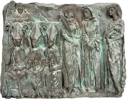 „Religiöse Szene“
Bronze-Relief (32 x 40 cm)
Signi