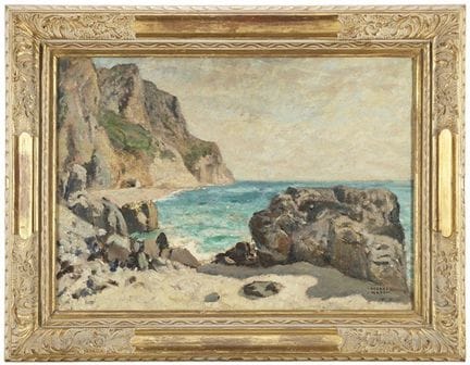 «Paisaje marino»
Óleo sobre madera contrachapada (