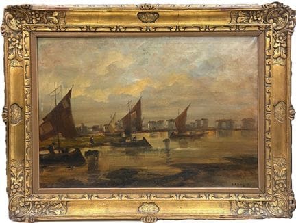 «Laguna con veleros»
Óleo sobre lienzo (70 × 100 c