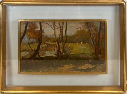 „Fiume Morto _x0096_ San Rossore (Pisa)“, 1884
Öl 