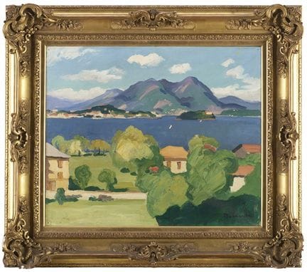 „Windiger Abend in Baveno“
Öl auf Leinwand (45 x 5