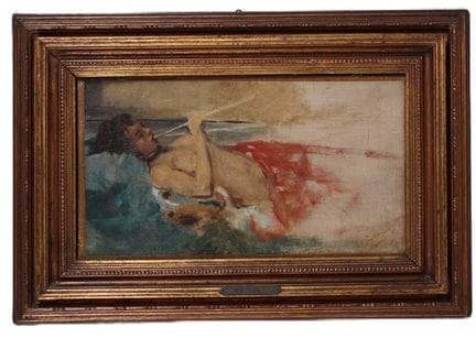 «La fumadora de opio»
óleo sobre lienzo (19 x 34 c