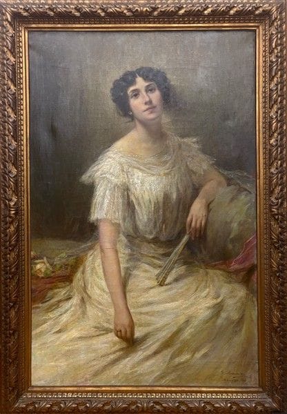 «Dama con abanico», Milán, 1909
óleo sobre lienzo 