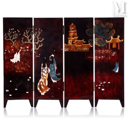 Ⓟ TRAN VAN HA (1911–1974)
„Frauen vor dem Tempel“
