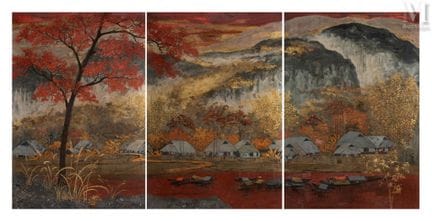Ⓟ LE THY (1919–1961)
„Reisfelder in Nordvietnam“
D