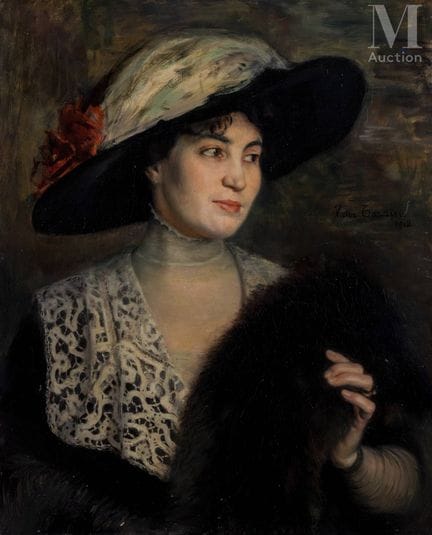 Ⓗ VICTOR TARDIEU (1870–1937)
„Porträt einer elegan