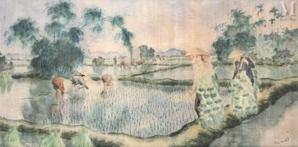 Ⓟ NGUYEN VAN RO (1921–1997)
„Die Rückkehr der Reis
