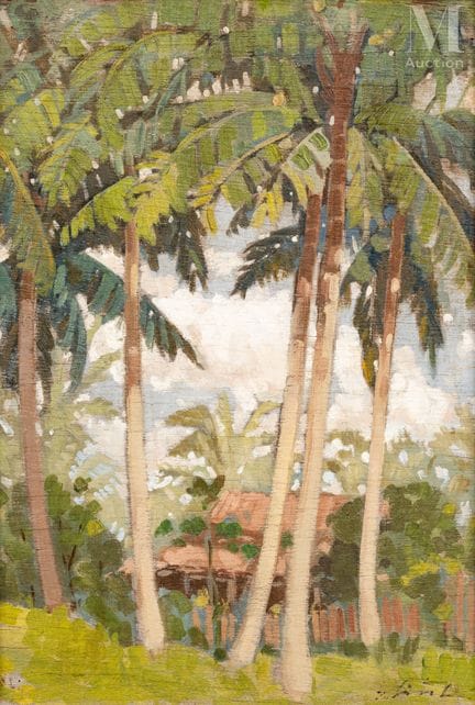 Ⓟ LUU VAN SIN (1910–1983)
"Hut Under the Palm Tree