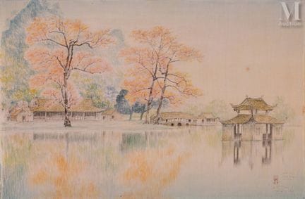 Ⓗ TRAN DUY (1920–2014)
„Kapokblüten, Thay-Pagode, 