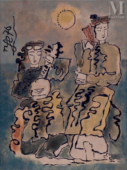 Ⓗ NGUYEN TU NGHIEM (1918–2016)
"Kim Kieu," 1976
La